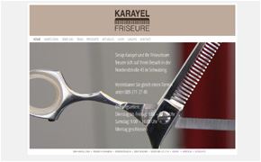 Website-Referenz Ebert und Partner: Karayel Friseure Schwabing