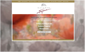 Website-Referenz Ebert und Partner: Galerie Fagana, Rosenheim