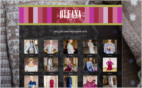 Website-Referenz Ebert und Partner: Oleana Strickmode aus Norwegen