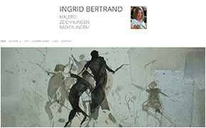 Website-Referenz Ebert und Partner: Ingrid Bertrand, Malerin in Mnchen