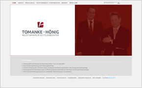 Website-Referenz Ebert und Partner: Rechtsanwalts- und Steuerkanzlei Tomanke und Hnig