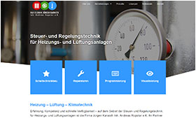 Website-Referenz Ebert und Partner: Heizung / Klima