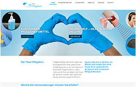 Website-Referenz Ebert und Partner: Pflege-Hilfsmittel