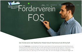Website-Referenz Ebert und Partner: F�rderverein FOS