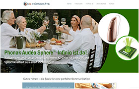 Website-Referenz Ebert und Partner: H�rger�te